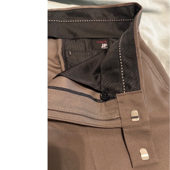 J.Ferrar Modern Fit Khaki Dress Pants Men 34x34 Flat Front Polyester - Picture 3 of 8
